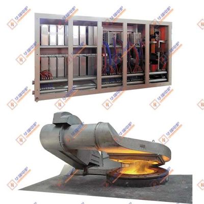 หม้อระบายไฟฟ้าความถี่ปานกลาง สําหรับการละลายเหล็ก