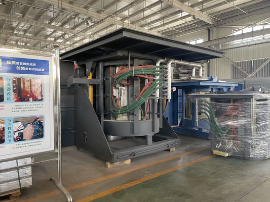 เตาหลอมความถี่ปานกลางพร้อมความปลอดภัย ISO9001 และเสียงรบกวนต่ำ